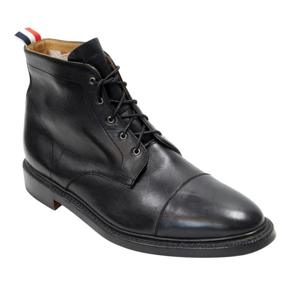 Thom Browne Ankle Boots Size 10.5 Leather Lace-up Cap Toe Shoes TB-0502N-0151 main image 6